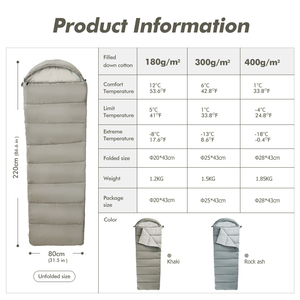 Saco de Dormir Tipo Momia E-RIKE para Exteriores, 4 Estaciones, Invierno, Completamente Expandible, para Adultos - Product Image 5