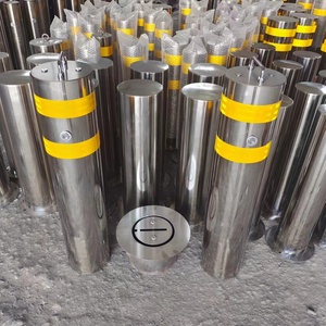 Paslanmaz çelik dayanıklı uyarı sütun yol kazık taşınabilir gömülü kalınlaşmış izolasyon kazık u-şekilli araba stoper özelleştirilebilir - Product Image 3