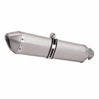 Silencieux d'échappement universel pour moto 570 mm en acier inoxydable avec DB Killer pour scooter, VTT 300cc 400cc 560cc
