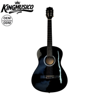 Guitare classique pleine taille avec corps en tilleul, touche teintée, cordes en acier, idéale pour les débutants, les étudiants et la pratique