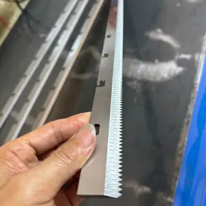 Customized Packaging Machine Blades/Sealing Machine Knives/Straight Serrated Toothed Cutting Blade In Stock