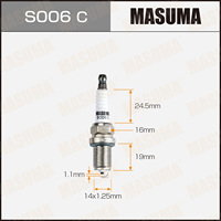 Bougie d'allumage personnalisée S006C MASUMA pour CHEVROLET KALOS M-HA4 0.7L E07A Carburateur 96130723 90048-51100-000 90048-51099-000