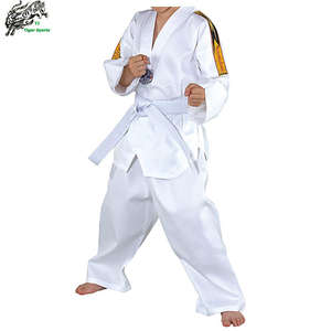 Uniformes de Taekwondo de Poliéster Personalizables OEM <span class=keywords><strong>para</strong></span> Adultos y Niños, Ropa de Artes Marciales <span class=keywords><strong>para</strong></span> Entrenamiento de Maestros Adultos con Logotipo Bordado - Product Image 2