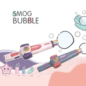 Varinha mágica de fumaça infantil, bolhas touchable