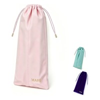 Pochette de transport portable pour Mahjong, en velours et flanelle, avec cordon de serrage, pour 4 jeux, plusieurs couleurs, pour usage de jeu