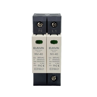 Dispositif de protection contre les surtensions domestiques EUNVIN NV-40 DC SPD 2P 600V Type T1+T2 20-40KA Protecteur parafoudre Protection basse tension