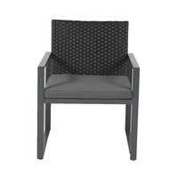 Ensemble de 4 sièges de patio pour meubles de jardin Ensemble de canapés d'extérieur en rotin PE Table en rotin