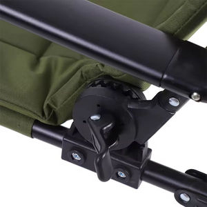 Chaise pliante légère en acier inoxydable pour la <span class=keywords><strong>pêche</strong></span> à la <span class=keywords><strong>carpe</strong></span>, le camping, la randonnée, la salle à manger et l'école, inclinable, verte - Product Image 6