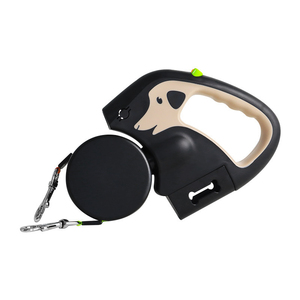 Cross-border explosive dog one-and-two automatic telescopic traction <b>rope</b> pet outdoor supplies multi-functional with <b>lights</b> walk - Product Image 2
