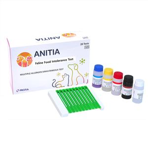 Kit de Prueba Cuantitativa IgG Específica para Alergias Alimentarias Caninas/Felines, Tira Reactiva para Sensibilidad a Alimentos para Mascotas y Prueba de Sensibilidad a la Dieta Felina - Product Image 1