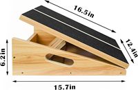 Planche inclinée en bois professionnelle, planche inclinée réglable et civière de mollet, planche extensible-planche antidérapante inclinée