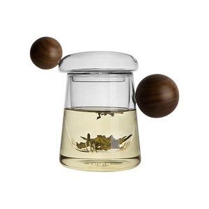 Design speciale unico alto borosilicato personalizzato a doppia parete vetro trasparente <span class=keywords><strong>tazze</strong></span> <span class=keywords><strong>da</strong></span> tè con manico - Product Image 1