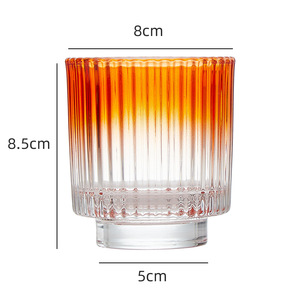Wholesale Luxury 50ml Mini <strong>Glass</strong> Candle <strong>Jar</strong> <strong>with</strong> <strong>Cork</strong> <strong>Lid</strong> Wide-Mouth Empty Soy Wax Aromatherapy Packaging Reusable