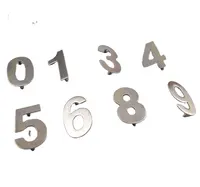 European style Stainless Steel Invisible Screw Door House Number