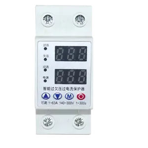 Pantalla LCD digital de voltaje, temporizador de retardo automático, autorecuperación, protector de sobrevoltaje y bajo voltaje