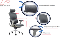 Guangdong Foshan Usine Vente Directe Réglable Ergonomique Bureau Mesh Chaise pour Conférence Réunion