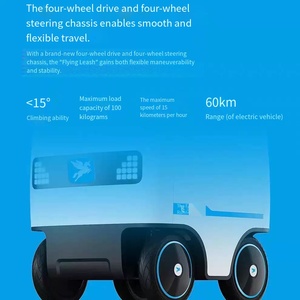 Robot de Entrega Autónomo Comercial para Interiores con Recogida por Código QR y Función de Ascensor, Carga Útil de 5 kg, 24 Horas de Autonomía para Entrega de Alimentos - Product Image 3