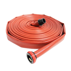 Tuyau d'incendie en caoutchouc nitrile/PVC de couleur rouge avec gaine tissée en polyester, raccords Storz en laiton/aluminium rouges durables, <span class=keywords><strong>type</strong></span> Allemagne - Product Image 4