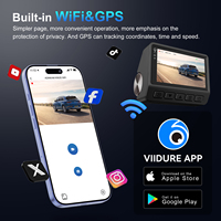 ADINKAM Cámara para Coche 4K+1080P con Doble Lente, Pantalla IPS de 3.0 Pulgadas, Grabador de Video, Control por WiFi y APP, GPS, Grabación en Bucle, Monitor de Estacionamiento 24h, WDR