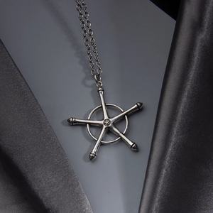 Anime <span class=keywords><strong>Bleach</strong></span> collar <span class=keywords><strong>Ishida</strong></span> Uryuu Ginreigojiaku Unisex colgante gargantilla joyería moda Cosplay Accesorios - Product Image 2