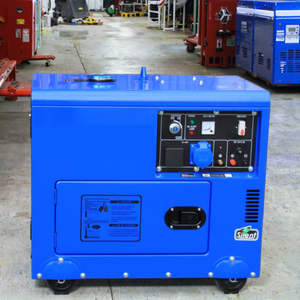 소형/미니 3kw 5kw 7kw 저소음 디젤 발전기 세트 1500rpm 속도 단상 10kw 정격 220v/400v 출력 초저소음 50/60hz - Product Image 1