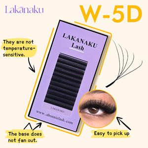 LAKANAKU Fibra Tecnologica 07 <span class=keywords><strong>Bouquet</strong></span> Pré-fait Extension de <span class=keywords><strong>Cils</strong></span> 5D W Volume Brésilien Y Lash Extensions de <span class=keywords><strong>Cils</strong></span> - Product Image 4