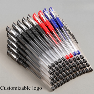 Forniture di cancelleria per la scuola all'ingrosso Design Logo neutro a base d'acqua firma penna blu rosso 0.5mm penna a sfera per gli studenti - Product Image 4