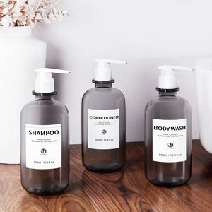 シャンプーボトル2025バイオ分解可能300ml 400ml 500ml化粧品シャンプーボトル詰め替え可能 - Product Image 3