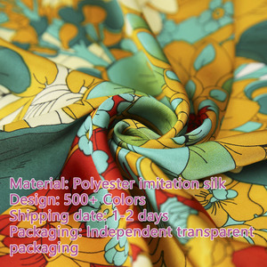 Sciarpe e Scialli di Lusso in Raso Morbido con Stampa Digitale Personalizzata 1026, <span class=keywords><strong>Foulard</strong></span> Quadrato 68*68cm per <span class=keywords><strong>Uomo</strong></span> e Donna, <span class=keywords><strong>Sciarpa</strong></span> Setosa di Lusso per Completi - Product Image 6