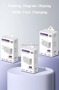Adaptador rápido de 120W, <span class=keywords><strong>cargador</strong></span> de pared + Cable, Puerto USB de, UE, EE. UU., Reino Unido, PD, <span class=keywords><strong>cargador</strong></span> rápido de 25W para Iphone, <span class=keywords><strong>Huawei</strong></span>, xiaomi - Product Image 6