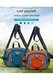 Riñonera de Moda Nueva Promoción al por Mayor 2021, Bolsa de Cintura Grande para Hombre con Porta Botella, Resistente al Agua, Riñonera Lumbar - Product Image 4