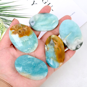 Nuevo y Popular Cristal Azul Natural de Amazonita, Piedra de Palma para Relajación, Regalo - Product Image 3