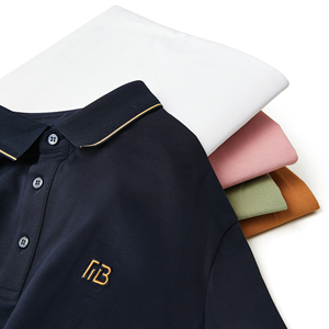 Polo <span class=keywords><strong>de</strong></span> golf à manches courtes brodé pour homme, personnalisé, confortable pour la peau, pour la <span class=keywords><strong>vie</strong></span> quotidienne, les occasions officielles ou décontractées - Product Image 2