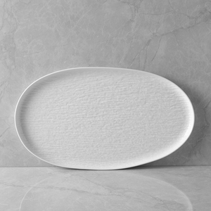 Horeca-vajilla de servicio de cating, bandeja de porcelana blanca mate, platos de servicio, platos de cerámica - Product Image 5