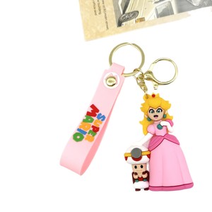 Nouvelle <span class=keywords><strong>figurine</strong></span> 3D <span class=keywords><strong>Mario</strong></span> en PVC durable, style art moderne, porte-clés créatif, breloque pour voiture ou sac à dos, logo personnalisé, cadeau pour la vente en gros - Product Image 5