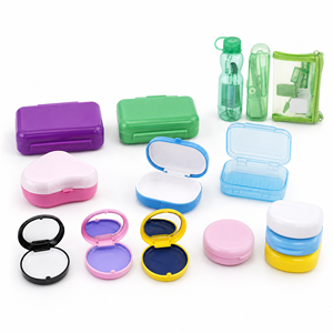 Custom Logo Plastic Orthodontic Aligner Care Kit Denture Storage Box Travel Organizer - Product Image 1