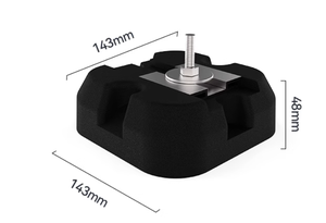 Base de support d'unité de climatisation extérieure avec support de pieds en caoutchouc moulé pour <span class=keywords><strong>climatiseur</strong></span> <span class=keywords><strong>Bloc</strong></span> d'unité <span class=keywords><strong>externe</strong></span> découpé en caoutchouc - Product Image 3