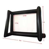 Écran de projection gonflable extérieur Yinzam 14-30 pieds, portable, étanche, pour jardin, avec souffleur