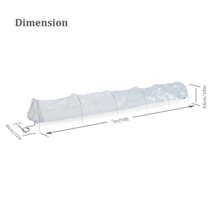 <span class=keywords><strong>Serre</strong></span> <span class=keywords><strong>de</strong></span> jardin miniature écologique portable facile à monter <span class=keywords><strong>de</strong></span> 3 m avec cerceaux en acier galvanisé - Product Image 2