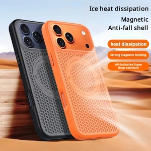 เคสโทรศัพท์แม่เหล็กแบบด้านใหม่ ระบายความร้อนได้ดี สำหรับ iPhone 17 12 13 14 15 16 Pro Max รองรับการชาร์จไร้สาย ป้องกันแรงกระแทก - Product Image 3