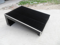Soufflets en tissu PVC/PU pour machines-outils CNC, protection des glissières, résistance aux hautes températures et à la poussière