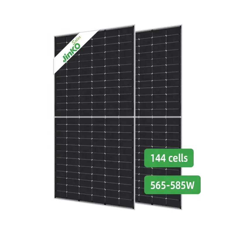 Yüksek güç Jinko Bifacial güneş panelleri 570w yarım hücre Mono modülleri JKM560-580N-72HL4-BDV-F4-EN