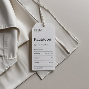 Cao Cấp Cotton Dày Giấy Sang Trọng Nổi Matte Lá May Mặc Tùy Chỉnh Treo Thẻ Với Logo Cho Quần Áo Thương Hiệu - Product Image 2