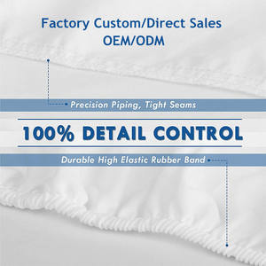 Funda protectora de colchón de algodón y poliéster, transpirable, a prueba de insectos, <span class=keywords><strong>impermeable</strong></span>, tela satinada brillante, venta al por mayor - Product Image 6