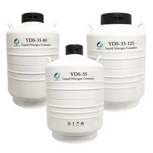 YDS tipo 35L contenedor de semen de vaca tanque de nitrógeno líquido almacenamiento perro inseminación Semen paja para vaca