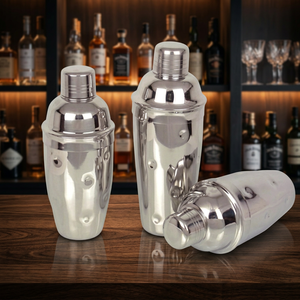 Mayur Exports Coctelera Clásica de Acero Inoxidable, Resistente y Hermética, Mezcladora de Bar con Capacidad de 750 ml, Juego de 2 Piezas, Accesorios para Bar en Casa - Product Image 4