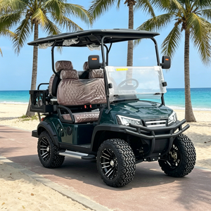 Color Customization <b>4</b> Seater Golf Cart 72V Lithium DOT Certified with Extended Rear <b>Bed</b> for US Storage - Product Image 4