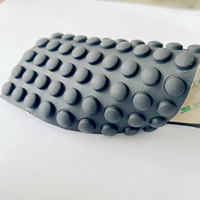 Hémisphère 10*3 8*2 noir auto-adhésif Silicone caoutchouc canapé dôme pare-chocs personnalisé processus de coupe Service