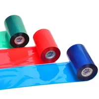 Cinta de Transferencia Térmica de Cera de 110 mm x 70 m, Núcleo de 12,7 mm (1/2 Pulgada), Compatible con Impresoras de Etiquetas Zebra, TSC, Argox, Markem e Impresoras a Color