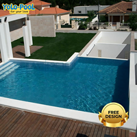 Piscine hors sol modulaire en acier inoxydable durable à montage rapide, installation facile, taille personnalisée, étanche